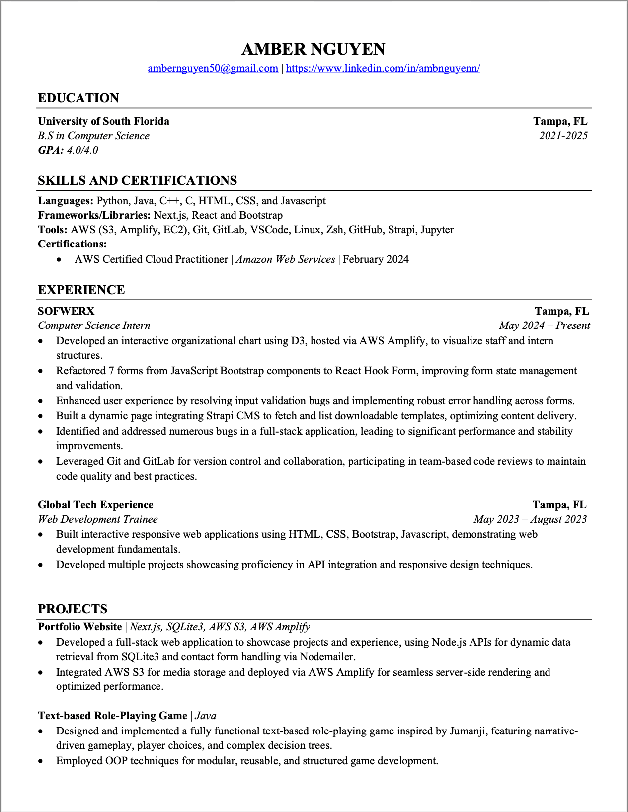 Resume